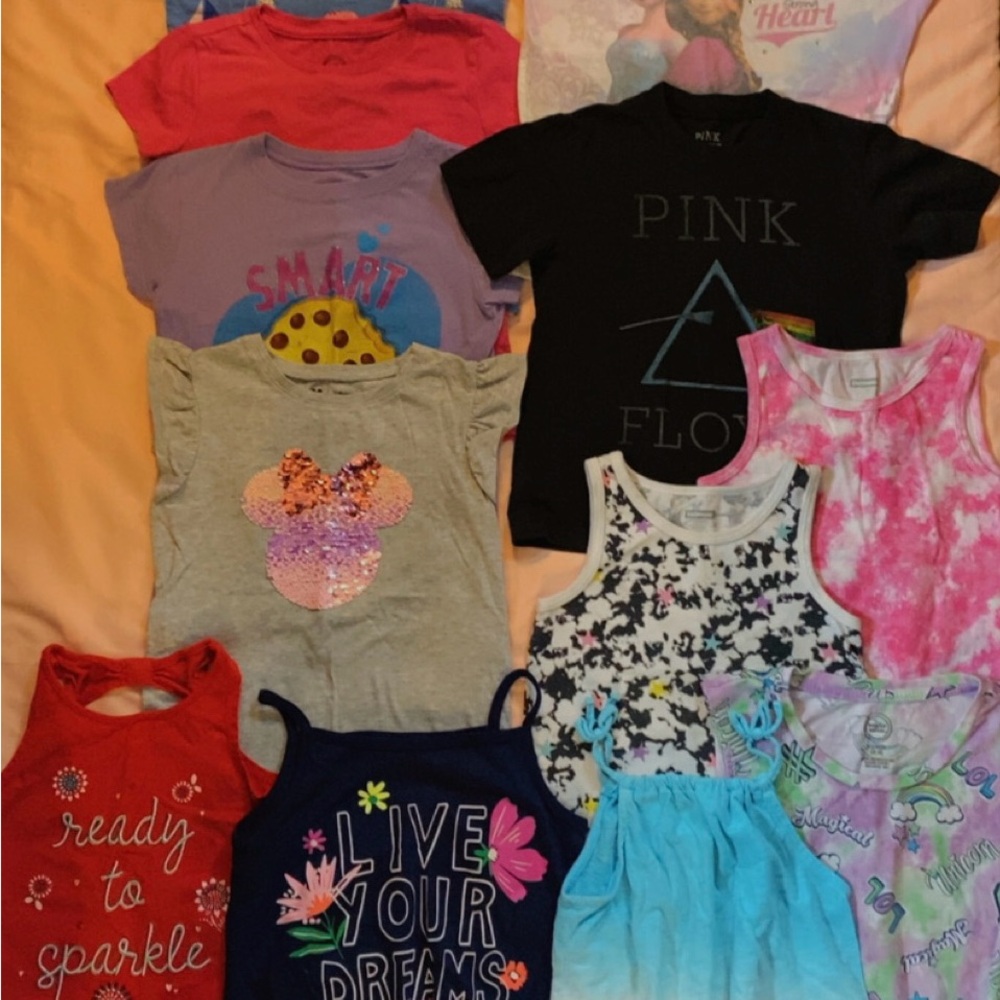 Kids Colorful Graphic Tees Set